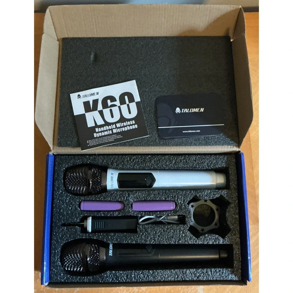 Talomen K60 Handheld Wireless Dynamic Microphone‎ Set